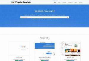 Site Worth Calculators - WebsiteCalculate is a free service site. In which you can get information about your website. If the user wants to work on this website, then you can work on this website without thinking, because this website is free. There is no need for any expenditure for this. Site Worth Calculators, Website Worth Traffic, Esmite Website Value are such titles in this website which are used as functions in the website. Along with the title, keywords are also used. Quickly calculate...