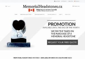 Memorial Headstone Delivery & Installation across Canada - Memorial Headstone ? First Quality Granite - Best Prices - Shipping all across Canada