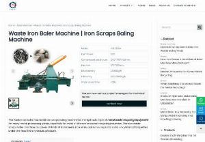Waste Iron Baler Machine | Iron Scraps Baling Machine From Shuliy - The waste iron baler machine is recycling equipment that presses all kinds of iron sheets, iron wires, and iron scraps into cubic briquettes.