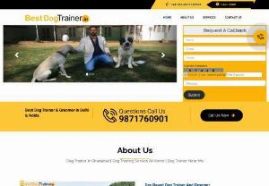 Dog Trainer in Ghaziabad | 9871760901 Dog Trainer At Home Near Me - Dev Rawat has been training dogs for the past 25 years. Dev Rawat head Dog Trainers Groomers is a Passionate Dog trainer and dog lover. He was trained more than 5000+ dogs & 1800+ Customers His method include positive reinforcement He believes that dogs learn good behavior by being rewarded for doing well. And punishment for them doesn't have to come in the form of physical force. Positive reinforcement include verbal cues, Hand signals, treats, toys, even Games that.
