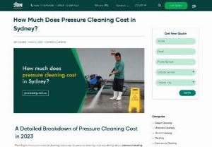 Pressure Cleaning Cost - Planning to hire a commercial cleaning company for pressure washing, and wondering about pressure cleaning cost? If so, we are going to tell you all about pressure washing and the factors that determine its cost. Pressure washing, also known as power washing, involves using high-pressure water spray for cleaning. A widely popular commercial cleaning technique, pressure washing is effective for removing dust, dirt, mud, mold, loose paint, and all sorts of grime from surfaces...