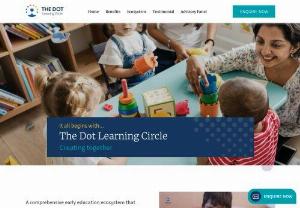 Kindergarten Learning Program? - THE DOT Learning Circle - An innovative and experiential pre primary program is a three-way connect between teacher, parent and child helps create an enriching and safe learning environment for children to engage and learn. It's completely aligned to the learning goals of the foundational program of the National Education Policy (NEP) 2020.