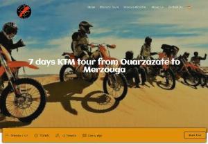 7 days KTM tour from Ouarzazate to Merzouga - The 7 days KTM tour from Ouarzazate travels through the Sahara desert, and Ouarzazate is one of the circuits where you can visit many beautiful places and enjoy different landscapes in a short period of time. This ideal trip will allow you to discover many natural places such as Kasbahs, hidden oases, valleys, gorges, mountains, and the Sahara desert, as well as many historical sites such as Ait Benhaddou's old fortified Kasbah, Taourirt Kasbah, and Telouet Kasbah. Without...