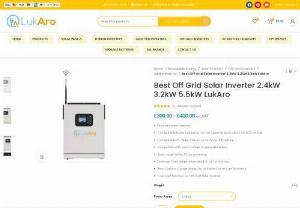 Best Off Grid Solar Inverter | Free Shipping In UK - The Off Grid Solar Inverter System is a renewable energy system that produces electricity for homes and businesses that are not connected to the main grid. The system comprises solar panels, a battery storage system, and an inverter. Solar panels collect energy from the sun and convert it into direct current (DC) electricity, which is then stored in a battery system. The inverter then converts the direct current into alternating current used to power devices and appliances.