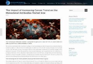 The Impact of Increasing Cancer Trend on the Monoclonal Antibodies Market Size - The monoclonal antibodies market is estimated to reach worth US$51.913 billion by 2027. The increasing rate of cancer patients will propel the market share to grow. To obtain further details, please visit our website.
