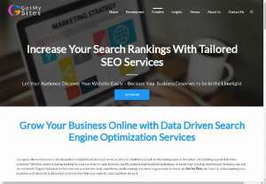 Best SEO company that provides all SEO services - Get My Sites is a credible digital marketing agency in USA. Whether you’re a startup looking to create a niche for your business, modify outdated optimization techniques, or boost your existing website’s performance, our end-to-end Search Engine Optimization Services can provide the tools, experience, and knowledge you need to grow your business.