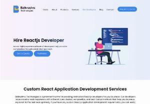 Hire React JS Developer| Hire React Developer | Experienced React Developers - Balkrushna - Hire Experienced & dedicated React Developers from India. Remote React Developers are immediately available for hire. One of the Tops Reacts JS Development Company.