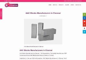 AAC Blocks Manufacturers in Chennai | SA Enterprises - AAC Blocks Manufacturers in Chennai - SA Enterprisesis a Top Quality Manufacturers POP Contractors,M Sand, AAC Blocks Manufacturers Dealers in Chennai