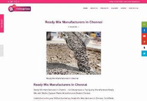 Ready Mix Manufacturers in Chennai | SA Enterprises - Ready Mix Manufacturers in Chennai - SA Enterprisesis a Top Quality Manufacturers Ready Mix, AAC Blocks, Gypsum Plaster Manufacturers Dealers Chennai