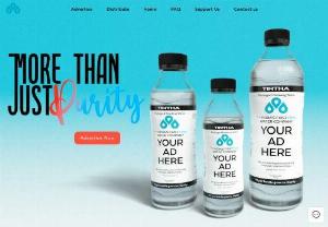 TirthaWater - Our startup offers free water bottles to customers, featuring advertisements on the label as a way to generate revenue. We work with top brands to create custom ad campaigns, maximizing exposure and engagement with customers.