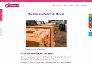 Red Brick Manufacturers in Chennai | SA Enterprises - Red Brick Manufacturers in Chennai - SA Enterprisesis a Top Quality Manufacturers Red Brick, Fly Ash Brick Man, Solid Block Manufacturers Dealers Chennai