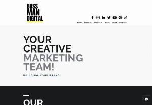 Boss Man Digital - At Boss Man Digital, we are a creative marketing and production agency that specializes in bringing your brand vision to life. We are a team of strategic thinkers, artists, and tech-savvy indiv