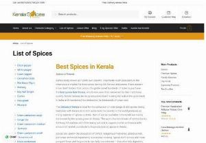 Best Spices In Kerala - In addition to being referred to as 