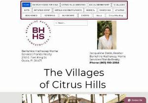 Jacqueline Dabb, Realtor - Information on the Villages of Citrus Hills - From the World Class resort style amenities, indoor pool, outdoor pool, 3 restaurants, 50,000 sq. ft. Bella Vita Spa and fitness center, hot tub, wet and dry sauna, 4 golf courses, tennis, pickleball, bocci, events and activities. All things Citrus Hills.