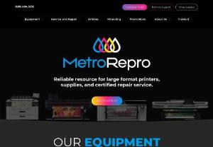 Metro Repro - Quality office equipment is essential for your business. At Metro-Repro, we offer various machines, including wide format printers, as well as supplies for them. 
We offer HP, Canon, and Colortrac equipment of all kinds, from multifunctional printers to large format scanners. Additionally, we provide printer supplies and repair services. 
We operate in Austin, Dallas, Houston, San Antonio, Fort Worth. Navigate to learn more about our offerings and feel free to call us for...