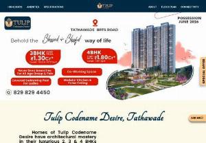 Tulip Infinity Avana Tathawade, Pune � - If you are looking for 2 and 3 and 4 BHK flats in Tathwade, Tulip Group launces new residential project Tulip Infinity Avana in Tathawade, Pune with all contemporary amenities.