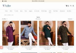 Grab stylish kurta for men online: Tistabene - Buy Kurtas for men online starting at the best price. Tistabene Offers a wide range of Plain, Printed Kurtas, Long, Short Kurtas & Shirt Kurtas for men available at the best price. So grab now & make your shopping started!