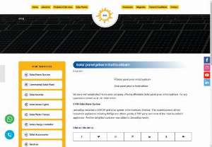 Solar panel price in Kottivakkam - We are a well-established Home solar company, offering affordable Solar panel price in Kottivakkam. For any questions Contact us at +91 9500167027.
