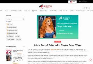 Add a Pop of Color with Ginger Color Wigs. - Mscoco Hair - ginger color wigs might be the perfect choice for you. Ginger is a warm and vibrant shade of red that can flatter many skin tones and eye colors.