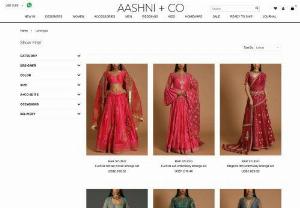Buy Designer Eid Lehengas for Women | Aashni & Co - The elegant collection of Eid lehengas from Aashni & Co. Will elevate your wardrobe for the occasion. Discover elegant lehengas in a range of colors & styles. Shop now to express yourself.