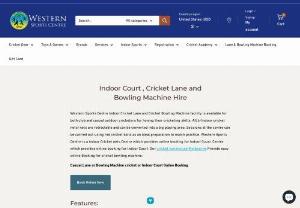 Indoor Cricket Nets - Indoor Cricket Lane and Bowling Machine facility are available for both club and casual outdoor cricketers.