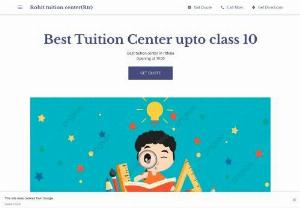 Rohit tuition center(Rtc) - Best tuition center in rithala,upto class 10 near you.Rohit tuition center is providing coaching classes for the students from class 1-10. - If you are searching for the best tuition center for class 1 to 10 then you should stop your searches as Rohit Tuition Center is here to help you out in this.We provide quality education by working on strenghthning the base of the students , so that they can understand things further.Rohit tuition center (Rtc) also provides maths classes for the students who are weak in maths and who wants to improve their performance in maths.We provide a free demo class.We provide classes with very...