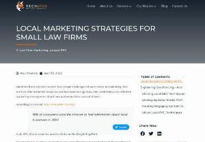 Local Marketing Strategies for Small Law Firms - Small law firms and solo lawyers face unique challenges when it comes to marketing their services. Here are some very effective local marketing strategies that will help.