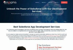 Salesforce App Development Services - Hire App Developers - Emorphis Technologies provides comprehensive Salesforce app development services that cater to the unique business requirements of clients. Our team of Salesforce app developers and consultants work closely with clients to design and develop custom Salesforce apps that automate business processes, improve customer engagement, and enhance overall efficiency.
