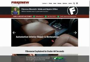 Fibrenew Miramichi - Leather Repair, Vinyl Restoration and Plastic Repair in Miramichi, NB. We restore damaged leather, vinyl, plastic, fabric and upholstery on furniture, vehicles, boats and airplanes. Mobile service to your home or office.