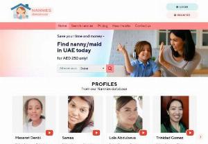 Find nanny/maid in Dubai, Abu Dhabi | Nannies Database UAE - NANNIES DATABES the largest and most updated platform in UAE where you can easily and cost effective find your nanny and maid, cook or lady driver. We connect families to nannies and maids looking for a job in UAE