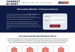 Removalists Werribee VIC - Get Best and Cheap Removals Quote - With over 100,000 moves under our belt, Connect Market is the most economical Removalists company in Werribee! We have over 120 service provider team members across the country, and we're still growing. Removals & Storage is open seven days a week for all your relocation needs. We provide local and interstate move at competitive rates to handle any size move, big or little. 