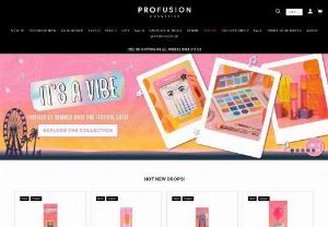 Profusion Cosmetics enhancing your natural beauty - Profusion Cosmetics is an online store that specializes in beauty and skincare products. Their website features a sleek and modern design with high-quality product images and clear navigation options. On the homepage, visitors can easily browse through various product categories such as skincare, makeup, hair care, and tools.