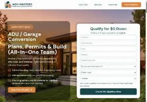 Screenshot of ADU Contractors & Builders in Los Angeles, CA - ADU Masters