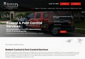 Rodent Solutions - Rodent & Pest Control Services - Rodent Solutions performs services for general pest control, rodent control (rats, mice, squirrels), bat removal, mole removal, termite prevention & mosquito control. We are most known for preventing rodents from gaining entry into homes & businesses using construction upgrades to your home. We have the training needed to clean up & decontaminate any rodent droppings left behind. We service Bradenton, Sarasota, Lakewood Ranch, Parrish, Venice, Myakka, & the surrounding areas