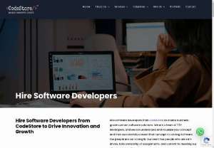 Hire Software Developer | Mobile Apps and Web Apps Developers - CodeStore is a software development company based out of India. We help you fill the gap in your engineering capacity with pre-vetted, in-house, and dedicated software developers. With CodeStore, you can hire a software developer or a team of developers. With an easy-to-follow and time-tested process, we make onboarding and scaling the team very smooth for our clients. 