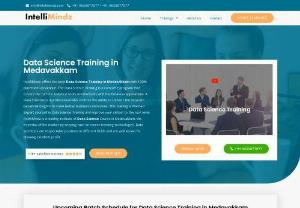 Data Science Training in Medavakkam | Data Science Course in Medavakkam - IntelliMindz offers the best Data Science Training in Medavakkam with 100% placement assurance. This training is Planned Expert yourself in Data Science Training and improve your skillset to the next level. IntelliMindz is a leading institute of Data Science Course in Medavakkam, the essential of the market by keeping take on recent trending technologies. +91 9655877677 / +91 9655877577
Python Training in Medavakkam introduces students to the fundamental concepts of Computer Science. 