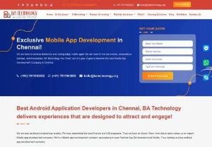 Best Mobile App Development Company in Chennai | BA Technology - As the topapp development company in Chennai, we cater our services to your specific demands. Contact us if you want to build and grow your business!