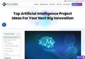 Top Artificial Intelligence Project Ideas - Looking for innovative ways to leverage Artificial Intelligence (AI). Find out our list of AI project ideas, from chatbots to smart homes, to spark your next big innovation.