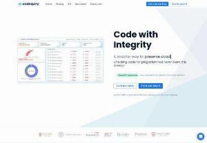 Code Plagiarism & Similarity Checker Codequiry - To detect source code copyright violations in programming assignments submitted by students studying software engineering, Codequiry is used. It examines the tools and calculations to look for signs of source code forgery.


