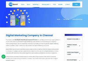 Digital Marketing Company Chennai | Digital Marketing Agency - Are you searching for a reliable digital marketing company in Chennai? Look no further than TextSpeed! Our expert team provides comprehensive digital marketing services tailored to meet your unique business needs. With years of experience, we know how to drive results and help your business grow. Contact us today to learn more!