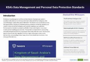 KSA's Data Management and Personal Data Protection Standards - Tsaaro - Tsaaro offers expert KSA Data Management and Personal Data Protection services to help businesses in Saudi Arabia keep their data secure and compliant. Contact us today to learn more

