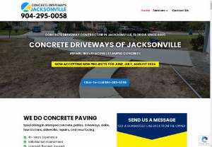 Concrete Paving - Concrete Driveways of Jacksonville - Concrete Driveways of Jacksonville is a full-service driveway concrete company that provides quick solutions to your driveway needs.