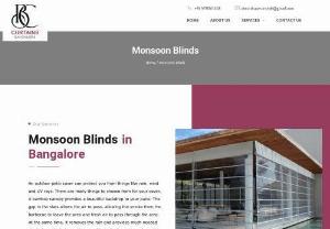Outdoor PVC Blinds in Bangalore-Monsoon Blinds Dealers Bangalore - Monsoon Blinds Home / Monsoon Blinds Our Services Monsoon Blinds in Bangalore This stunning blind was created specifically for use in contemporary homes with contemporary decor. This particular blind is adaptable to use both inside and outside. The blind has roller shutters that go the full length and are constructed from sturdy aluminum frames. An []