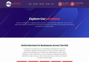     Locations We Serve for Web Design & Development | Websvent   - Websvent provides expert web design and development services in top US states, including Texas, California, New York, and Florida.