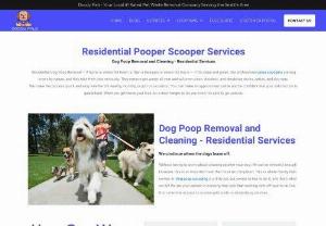 Pooper Scooping Services - Our professional poop scoopers are dog lovers by nature, and they take their jobs seriously. They remove pet waste all year and will even clean, disinfect, and deodorize decks, patios, and dog runs. We make the process quick and easy whether it' s weekly, monthly, or just on occasion. You can make an appointment online and be confident that your satisfaction is guaranteed. When you get home, just look for a door hanger to let you know it' s safe to go outside.