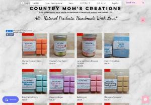 Country Mom's Creations - Handmade soy wax melts, candles, sugar scrubs, bath bombs and more! Luxury products at an affordable price!