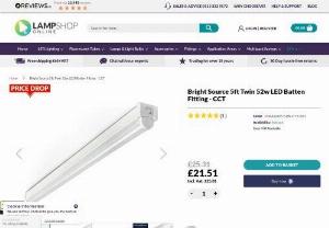 Bright Source 5ft Twin 52w LED Batten Fitting - CCT - We're a Yorkshire based lighting company that's been shining bright since 2010, offering a carefully curated selection of top-notch brands like Philips, Bright Source, and LEDVANCE.