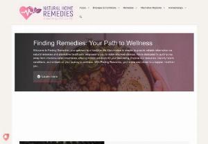 Finding Remedies - Natural Home Remedies - Natural Home Remedies (NHR) is a website with reliable information for improving health and well-being. Our mission is to provide information about natural