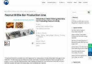 Peanut Brittle Bar Production Line - The peanut brittle bar production line is the equipment for making peanut candy with peanuts and sugar as raw materials.