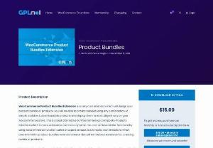 WooCommerce Product Bundles Plugin - Product Bundles for WooCommerce - GPL Mall - Download the WooCommerce Product Bundles Plugin and bundle your products easily by using the WooCommerce Product Bundles Extension on the WordPress website. With product bundles WooCommerce extension you can easily sell combined products or any service package to your customers. Subscribe Now.